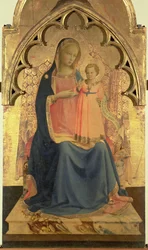 Madonna mit Kind, zentrales Panel eines Triptychons